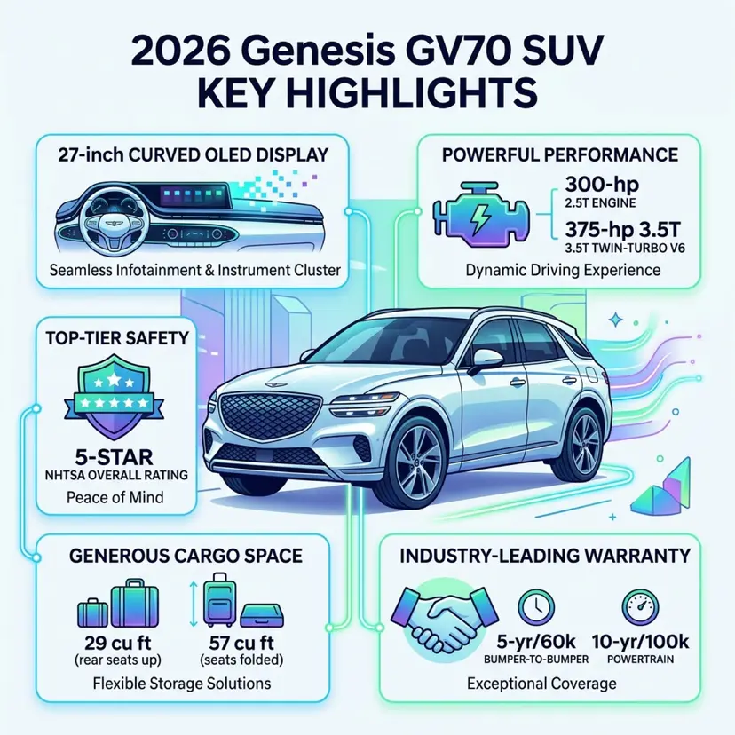 Why the 2026 Genesis GV70 is the SUV You’ve Been Waiting For