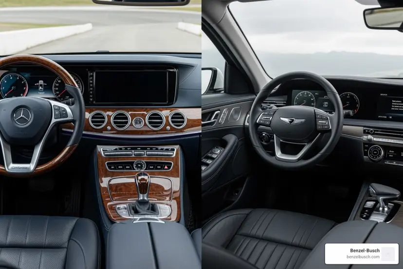 Shopping for a Mercedes-Benz or a Genesis