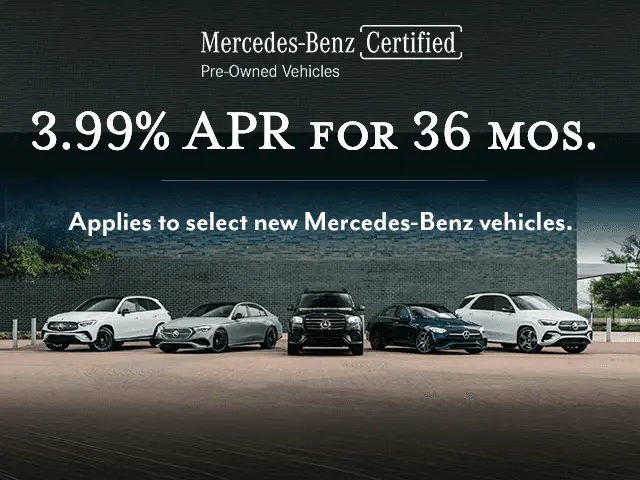 3.99% for 36 Months Available on Select Certified Pre-Owned Vehicles