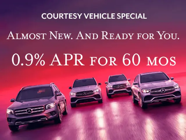 0.90% APR on 2025–2026 Certified Pre-Owned Courtesy C-Class, GLA & GLB