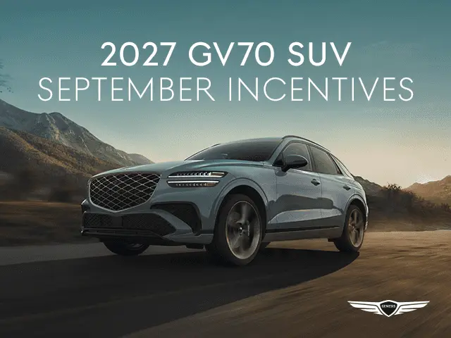 2027 GV70 SUV September Incentives