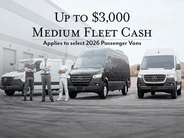Up to $3,000 Medium Fleet Cash