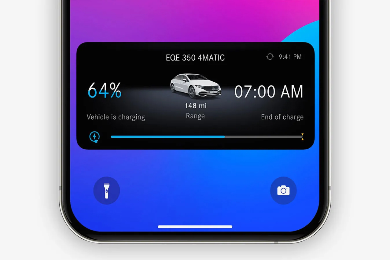 Smartphone showing iOS Live Activities