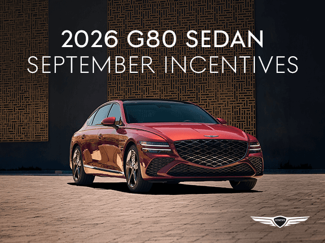 2026 G80 Sedan September Incentives