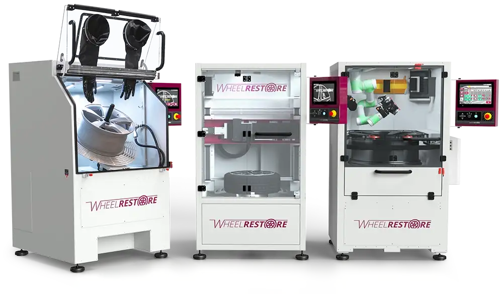 Benzel-Busch WheelRestore alloy wheel straightening, diamond-cutting, and robotic painting machines