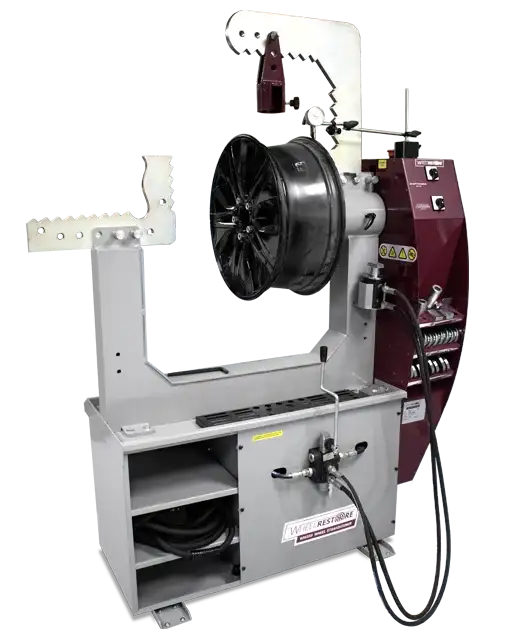 Precision wheel-straightening machine