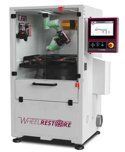 Robotic wheel-painting system applying an OEM-quality finish